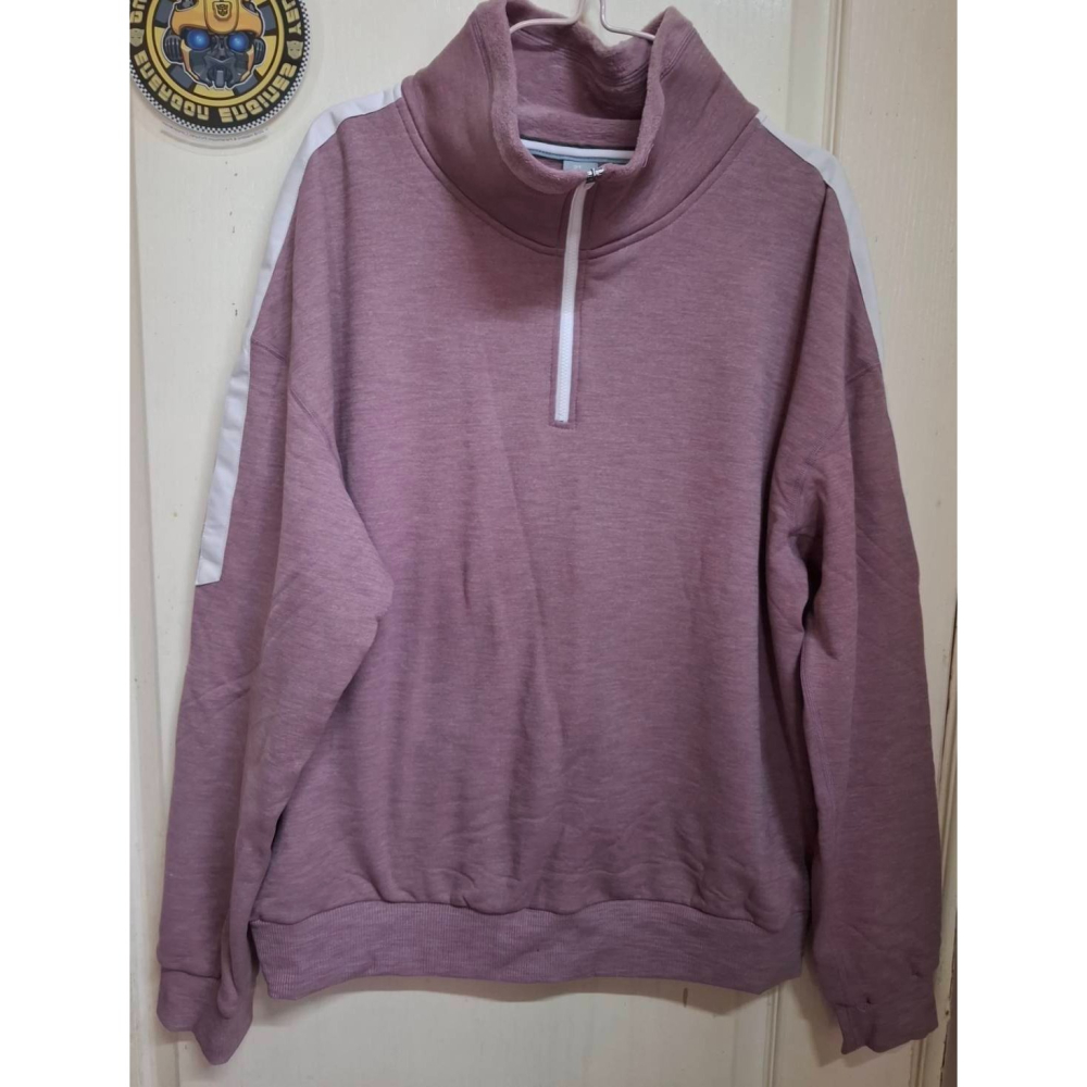 全新 現貨 轉售 台灣製 2124 CLOUD刷毛運動服 粉色上衣 2XL可穿! 超級保暖!請詳閱細項-細節圖4