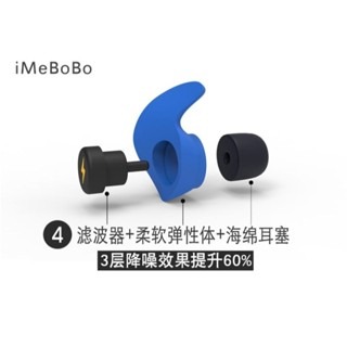 👂iMeBoBo👂 隔音 10代 新款耳塞 防噪音 睡眠 睡覺 旅行 降噪 防吵 靜音-細節圖3