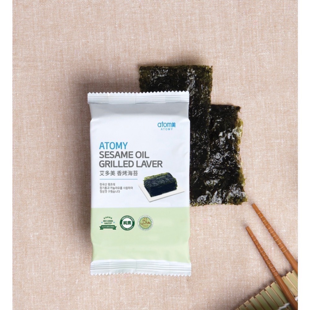 🍃艾多美ATOMY香烤海苔一盒-細節圖2