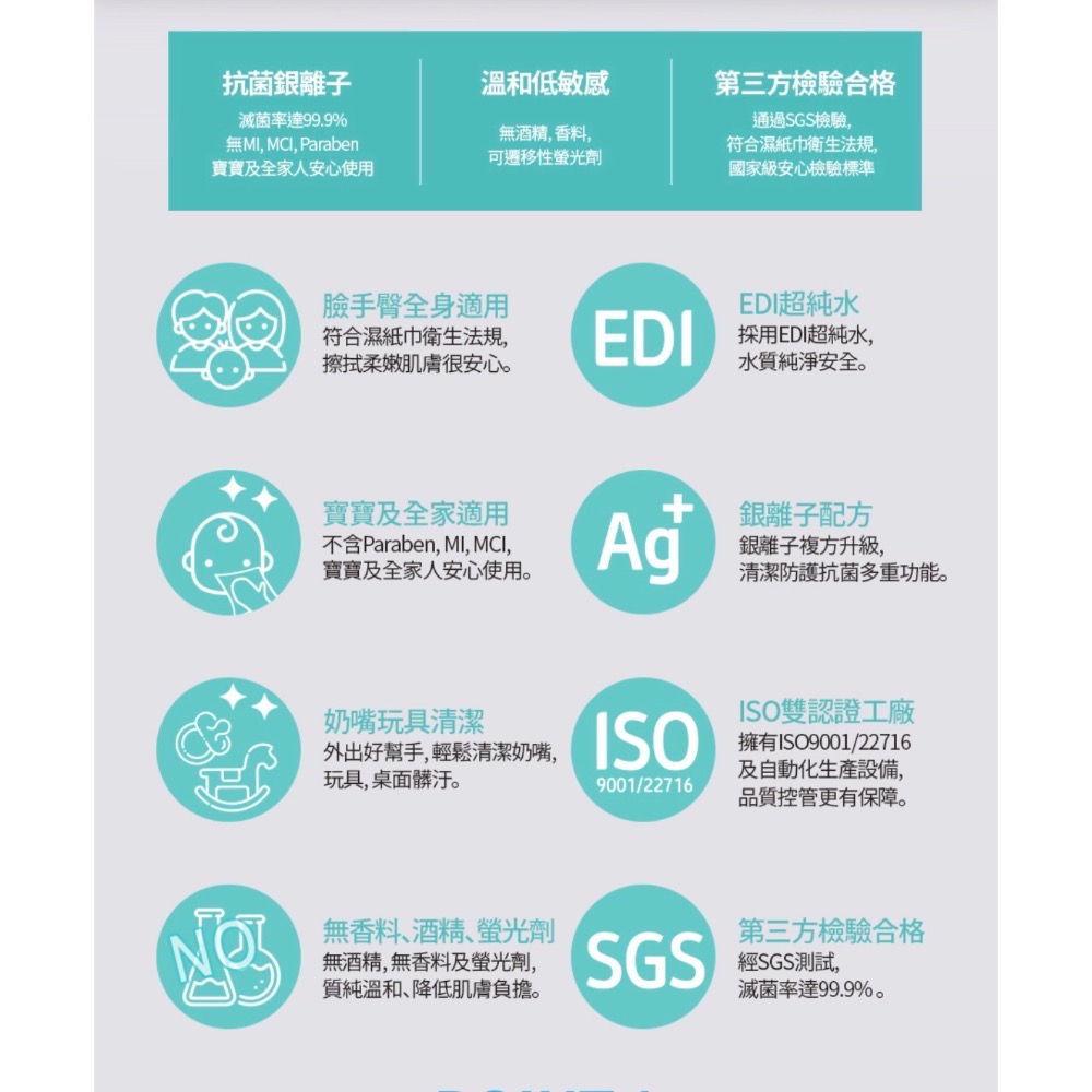 🍃艾多美 ATOMY銀離子柔濕巾-80抽  如需買2箱 請分開下單2次-細節圖3
