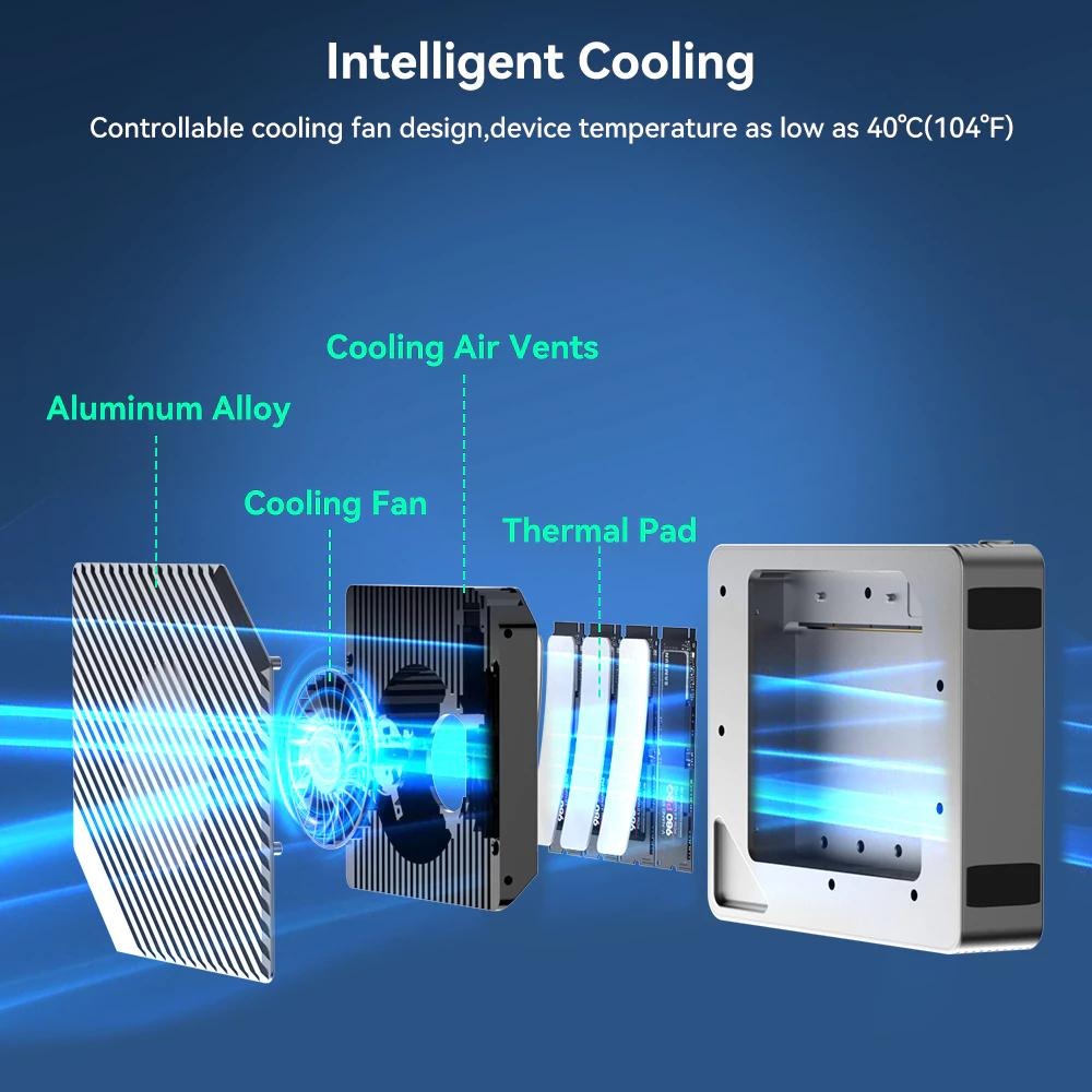 ACASIS Thunderbolt4｜40Gpbs｜4-Bays RAID M.2 NVMe SSD Dock-細節圖8