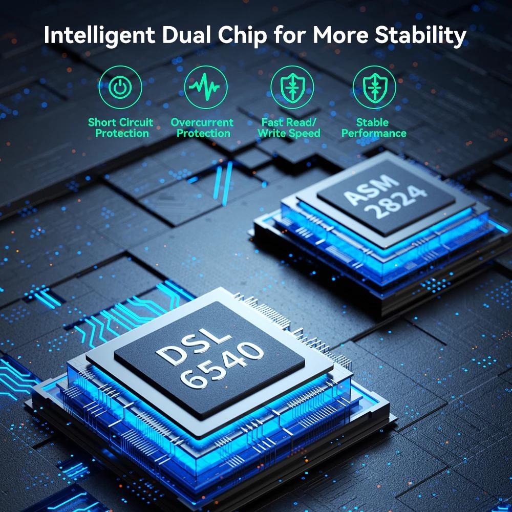 ICANSTron Thunderbolt 4 四槽 RAID 硬碟盒 40Gbps M.2 NVMe SSD 底座-細節圖7
