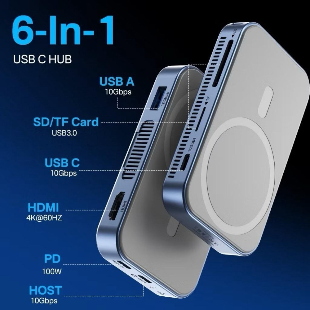 ICANSTron MagSafe 磁吸硬碟盒 iPhone 17 M.2 NVMe SSD 10Gbps 擴充-細節圖3