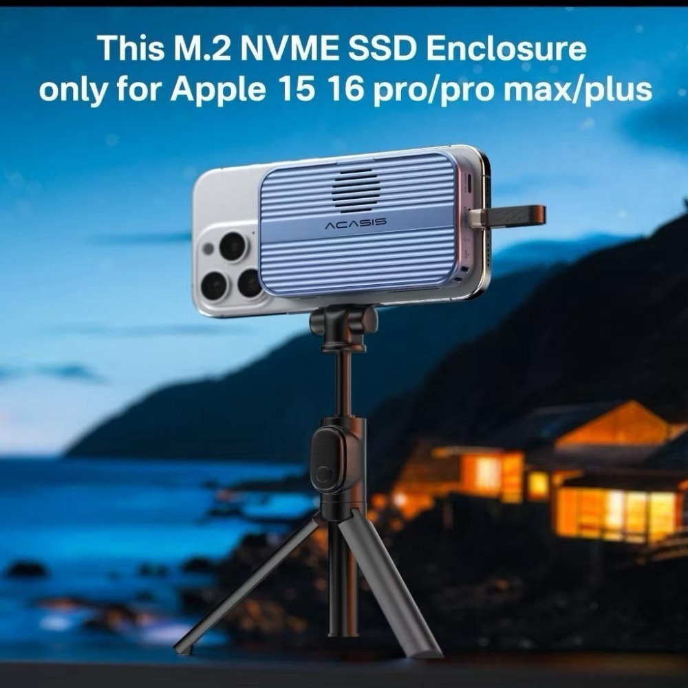ICANSTron MagSafe 磁吸硬碟盒 iPhone 17 M.2 NVMe SSD 10Gbps 擴充-細節圖9