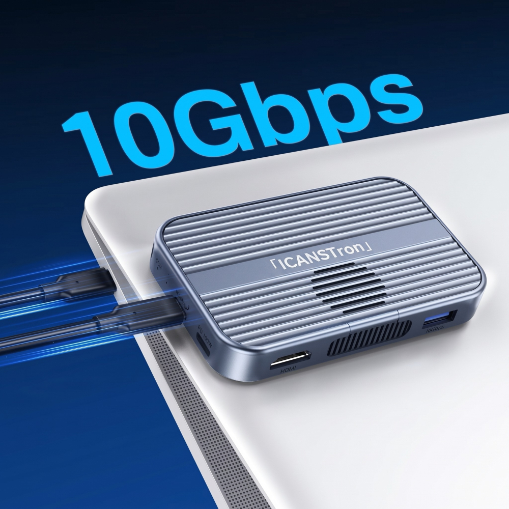 【ICANSTron】MagSafe 磁吸硬碟盒 iPhone 17 M.2 NVMe SSD 10Gbps 擴充-細節圖5