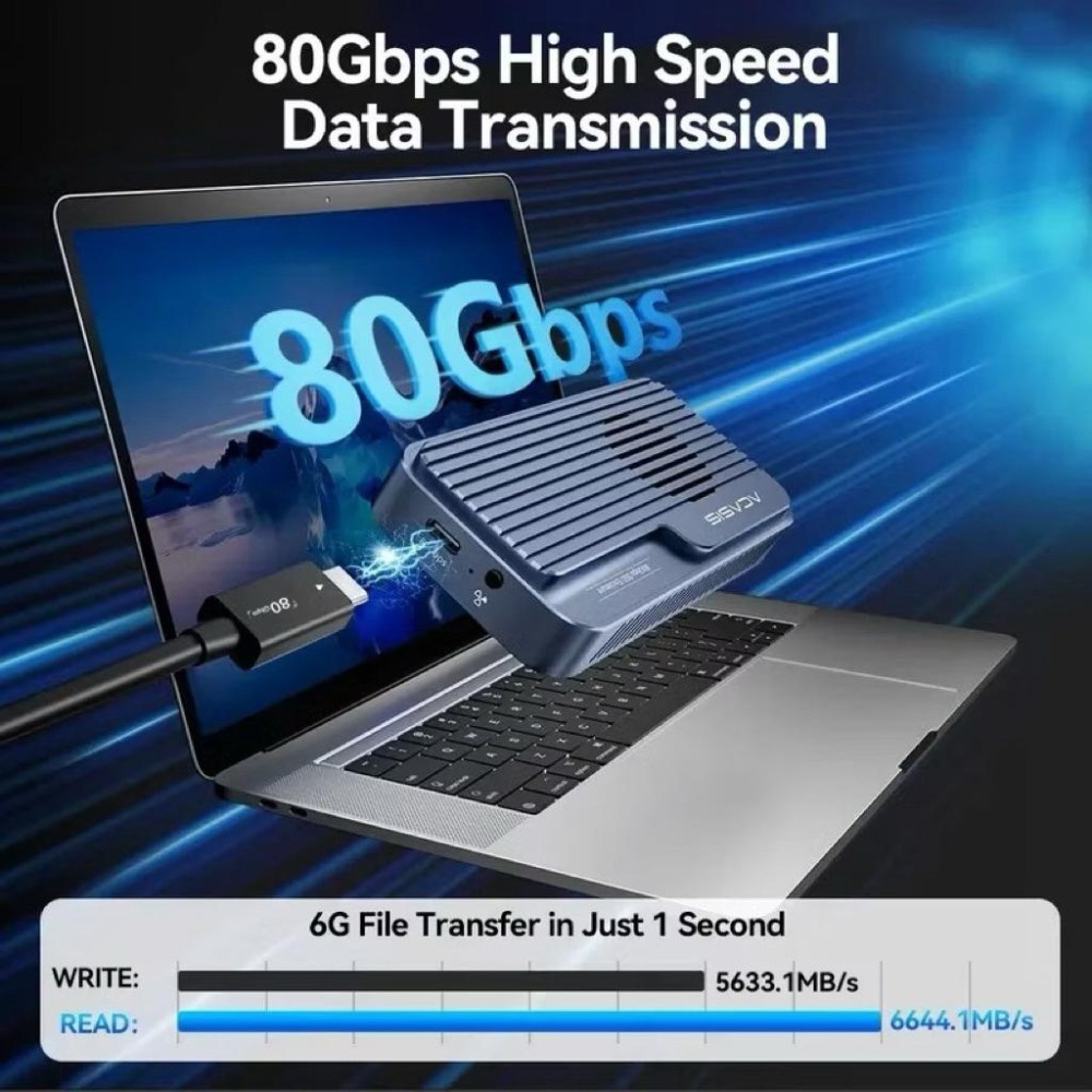 ICANSTron Thunderbolt5 | 80Gbps | M.2 NVME SSD-細節圖3