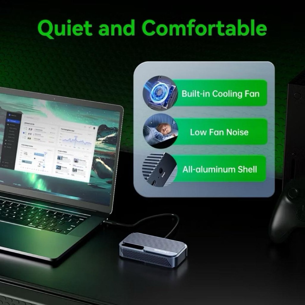 ICANSTron Thunderbolt5 | 80Gbps | M.2 NVME SSD-細節圖5