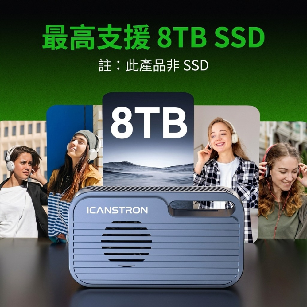 【ICANSTron】Thunderbolt 5 硬碟盒 80Gbps M.2 NVMe SSD 外接盒 擴充 | 現貨-細節圖3