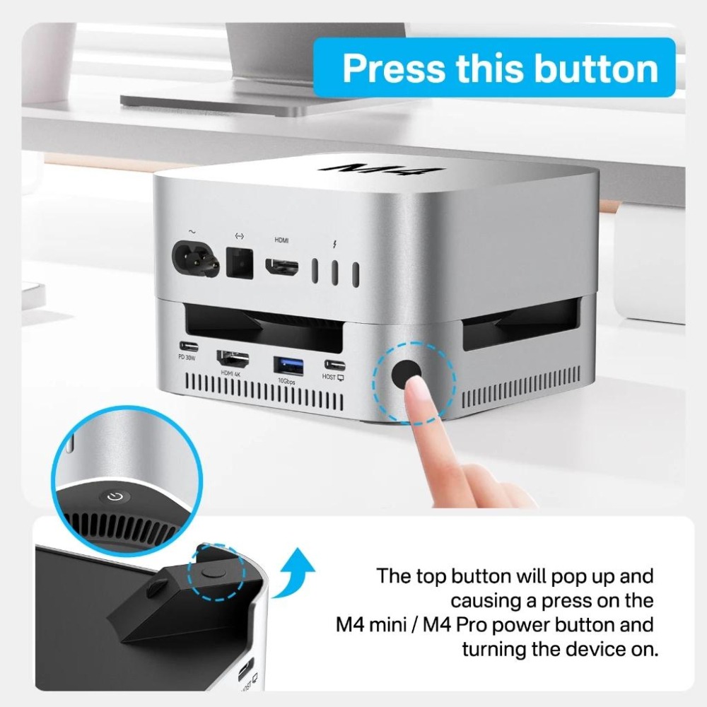 ICANSTron USB-C｜Mac mini Dock｜HDMI｜SD/TF｜4xUSB-A｜2xSSD-細節圖6