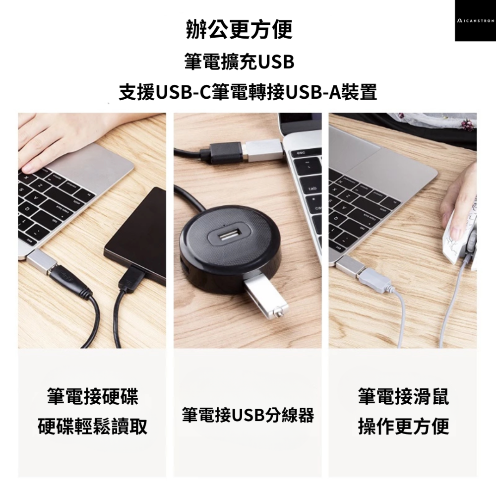ICANSTron USB-A to USB-C OTG Function-細節圖2