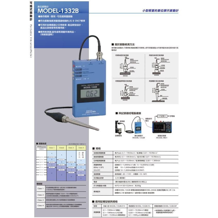 SHOWA Digital Vibration Meter 1332B / 1332B-01L-細節圖4