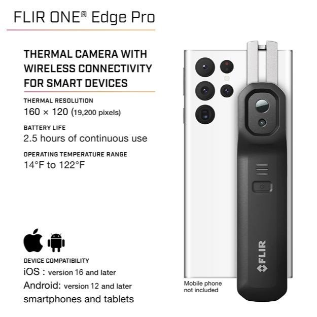 FLIR ONE Edge Pro 無線手機熱顯像儀 分離式 熱成像儀 MSX 技術 查漏水 專業維修 現貨 附發票-細節圖4