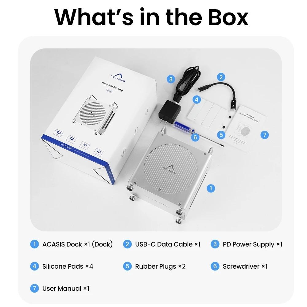 ACASIS 8 in 1 Dock 40Gbps｜Mac Mini M4｜M.2 SSD Enclosure-細節圖9