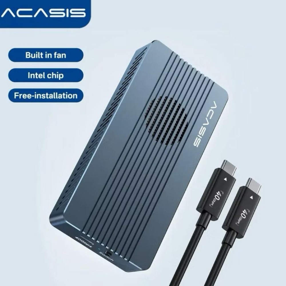 ICANSTron Thunderbolt 4 硬碟盒 40Gbps USB4 M.2 NVMe 外接盒 擴充-細節圖2