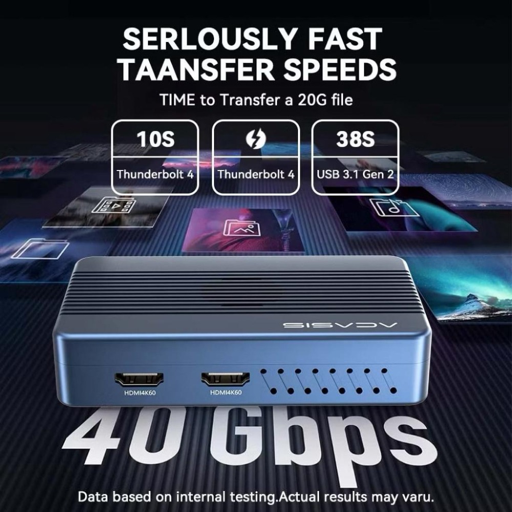 ACASIS Thunderbolt4 | 40Gbps | M.2 NVME SSD-細節圖4