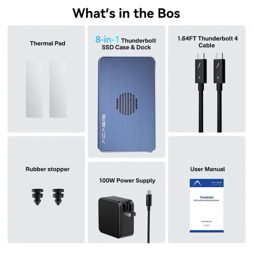 ACASIS Thunderbolt4 | 40Gbps | M.2 NVME SSD-細節圖7