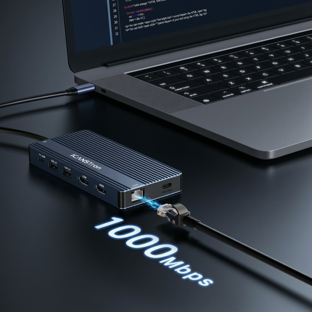 【ICANSTron】14合1 擴充塢 4K60Hz HDMI/DP 筆電集線器 Hub 轉接頭 | 現貨 附發票 保固-細節圖7