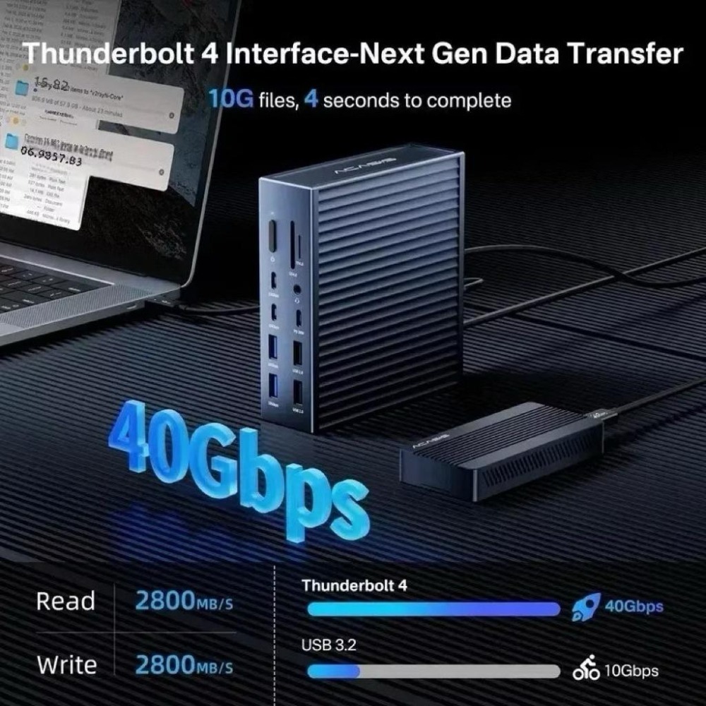 【頂規 21合1】ICANSTron Thunderbolt 4 擴充底座 USB4 支援 90W 充電-細節圖3