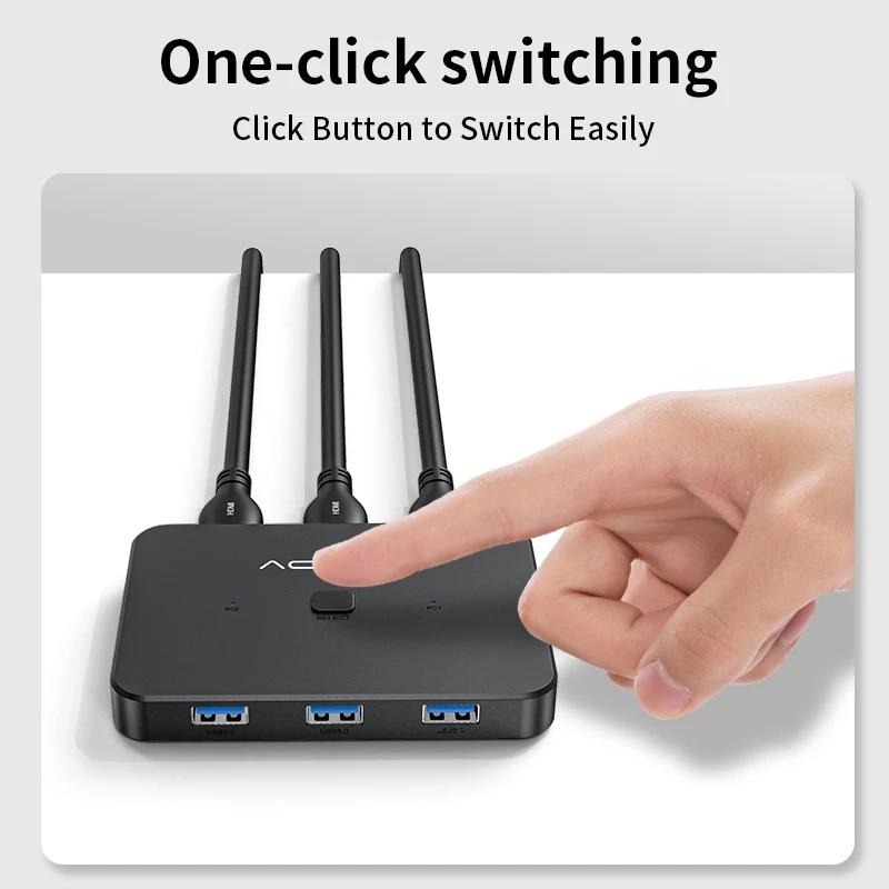 ACASIS USB3.0 | HDMI KVM 2-In/1-out | 4K60Hz HDMI | 4 port-細節圖5