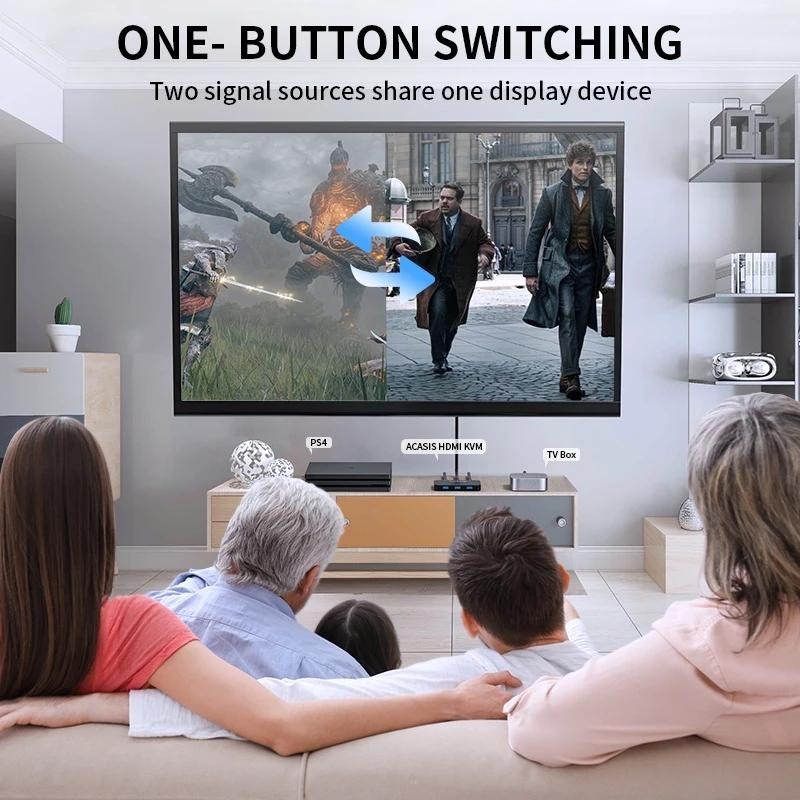 ACASIS USB3.0 | HDMI KVM 2-In/1-out | 4K60Hz HDMI | 4 port-細節圖9