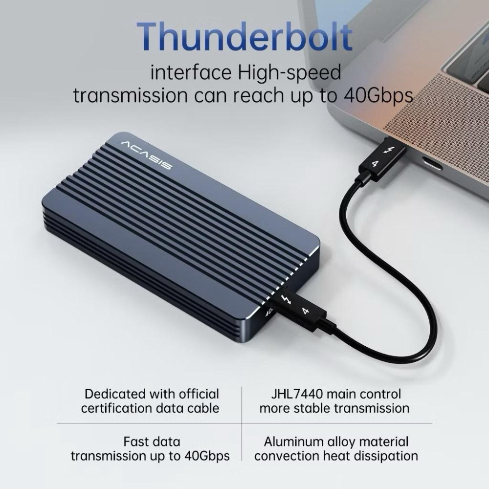 ACASIS Thunderbolt3｜USB4.0｜40Gbps｜M.2 NVME SSD-細節圖4