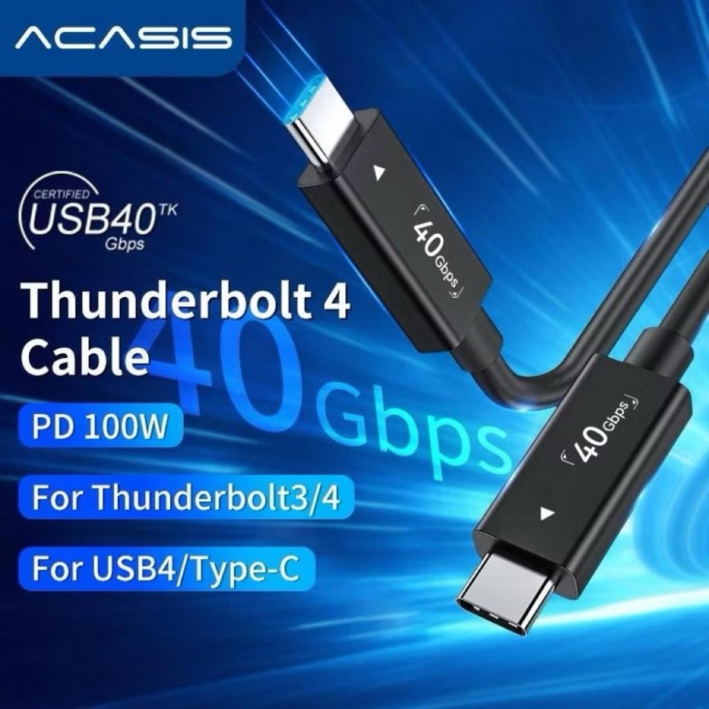 ICANSTron Thunderbolt4 cable｜USB4｜40Gbps PD100｜8K60hz-細節圖2