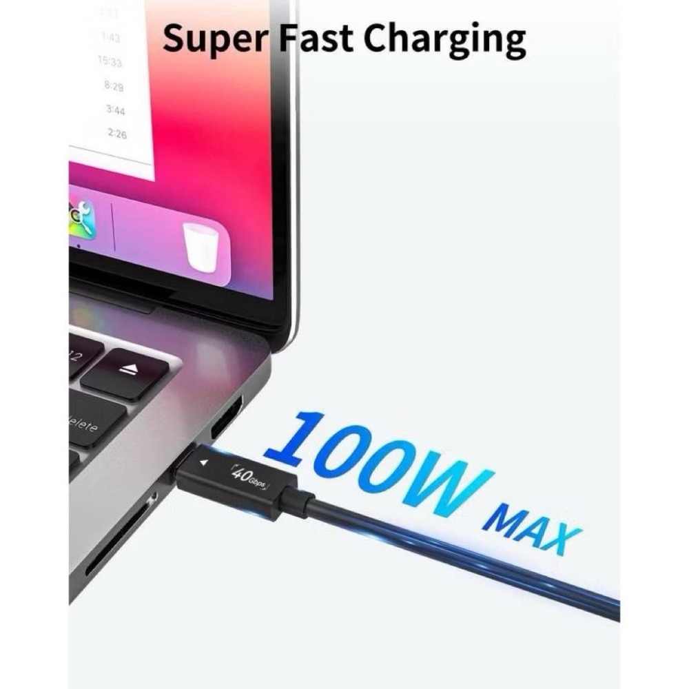ICANSTron Thunderbolt4 cable｜USB4｜40Gbps PD100｜8K60hz-細節圖5