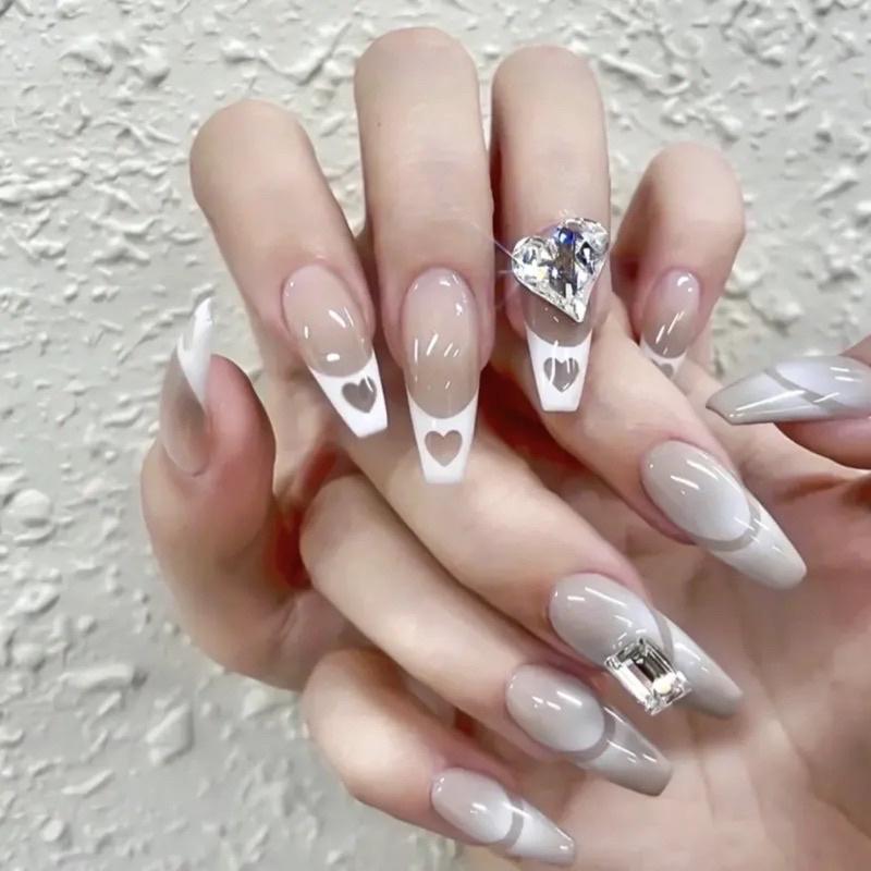 美甲噴繪貼紙 噴槍鏤空模板貼 法式微笑線愛心蝴蝶星星噴繪指甲貼紙-細節圖5