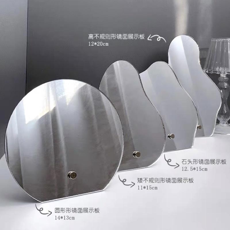 新款ins風 美甲鏡面展示板 玻璃色卡美甲作品展示架 不規則壓克力色板-細節圖3