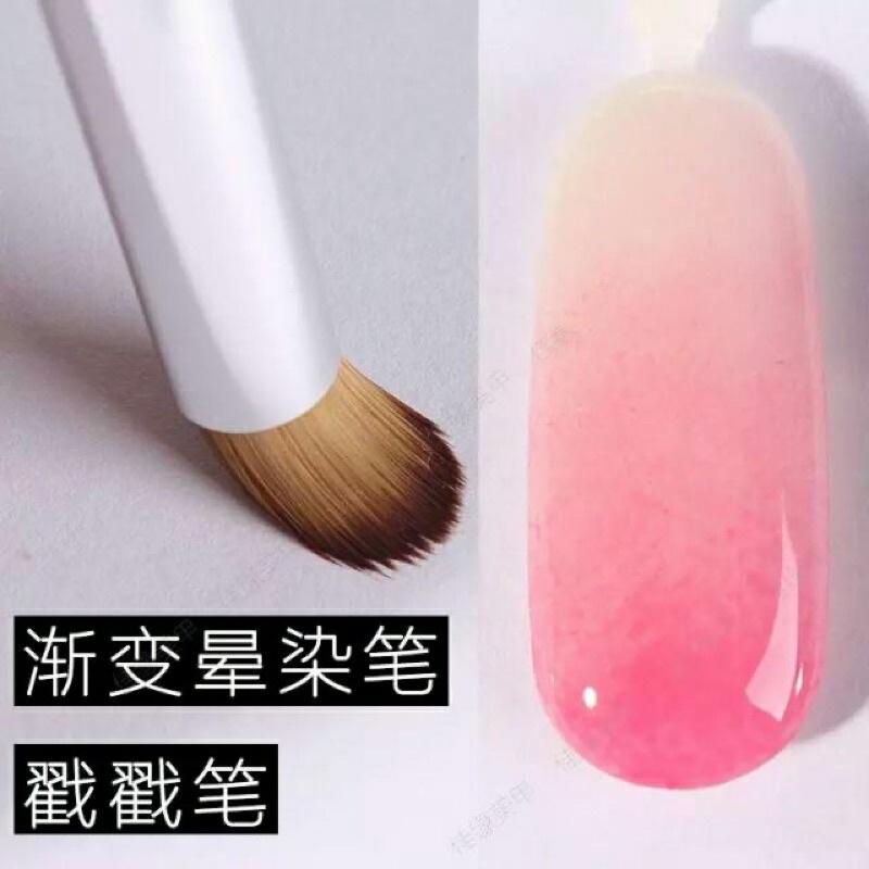 美甲漸變筆 暈染筆 暈染刷 繪花戳戳筆 光療彩繪筆-細節圖5