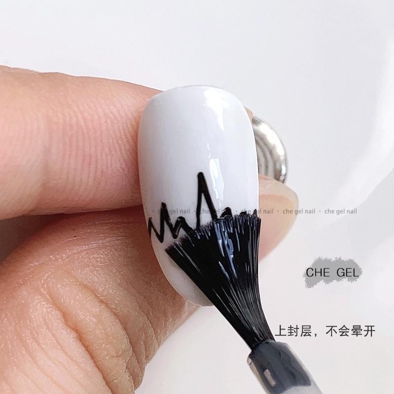 日式新款美甲速乾彩繪塗鴉筆 一筆上色 遮蓋力強 便攜易操作 指甲繪花工具 彩繪筆 美甲塗鴉筆-細節圖3