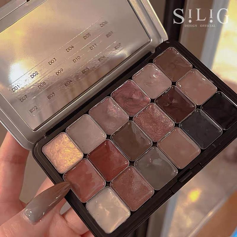 美甲高顏值磨砂黑調色盤 凝膠分裝盒 磁吸式分裝盒 懶人調色盤 亮片調色盤 閃粉-細節圖2