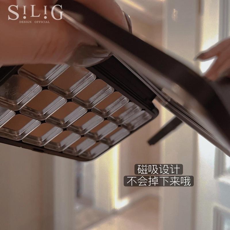 美甲高顏值磨砂黑調色盤 凝膠分裝盒 磁吸式分裝盒 懶人調色盤 亮片調色盤 閃粉-細節圖5