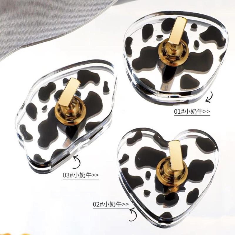 網紅爆款 🐄小奶牛美甲練習甲底座底托甲托  小奶牛愛心異形底座 調色盤拍照道具-細節圖5