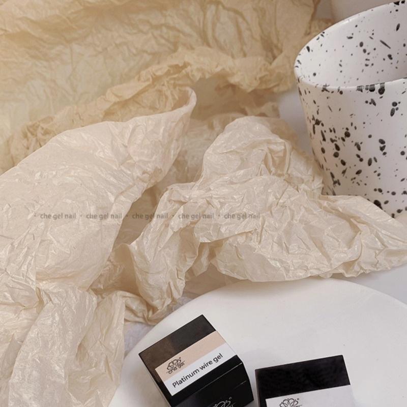 ins風 美甲 網紅 簡約 拍照背景 拍攝道具  仙女皺皺雪梨紙 冷淡風打版 飾品拍攝道具-細節圖3