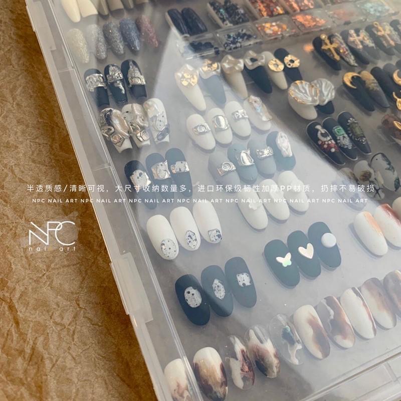 NPC獨家 拯救混亂 實用甲片防塵收納展示 大尺寸半透美甲收納工具 穿戴甲收納-細節圖5