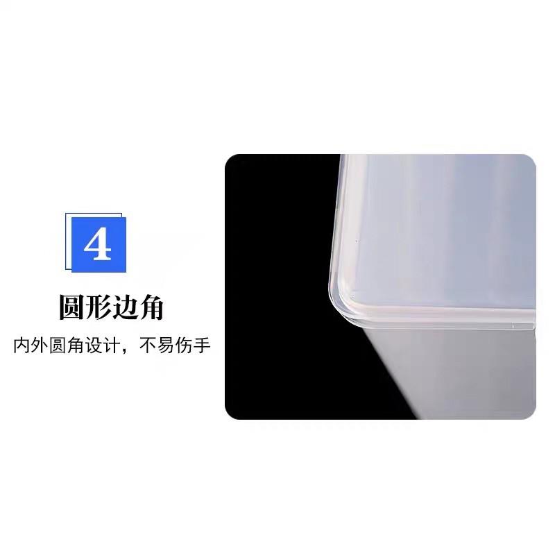 美甲多功能收納盒 卸甲棉 美甲巾 2格收納盒 耐摔 好整理儲物盒 透明空盒-細節圖5