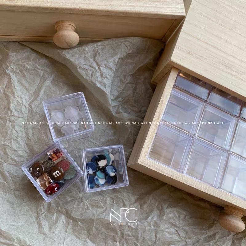 NPC獨家 舒適的木 日式原木收納盒 隨意組合 美甲飾品色膠整理工具-細節圖3