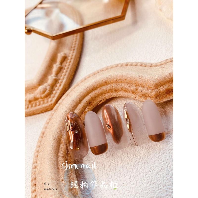 美甲拍照道具 日系愛心背景作品展示板ins風復古木質網红浮雕相框-細節圖8