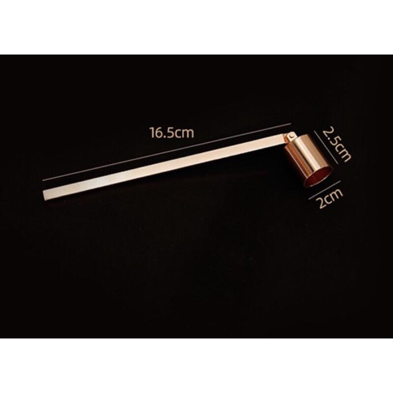 香氛蠟燭 滅燭工具四件套 ⭐️ 蠟燭剪 燭芯勾 滅燭罩 收納盤（ 玫瑰金  質感啞光黑 ）-細節圖5