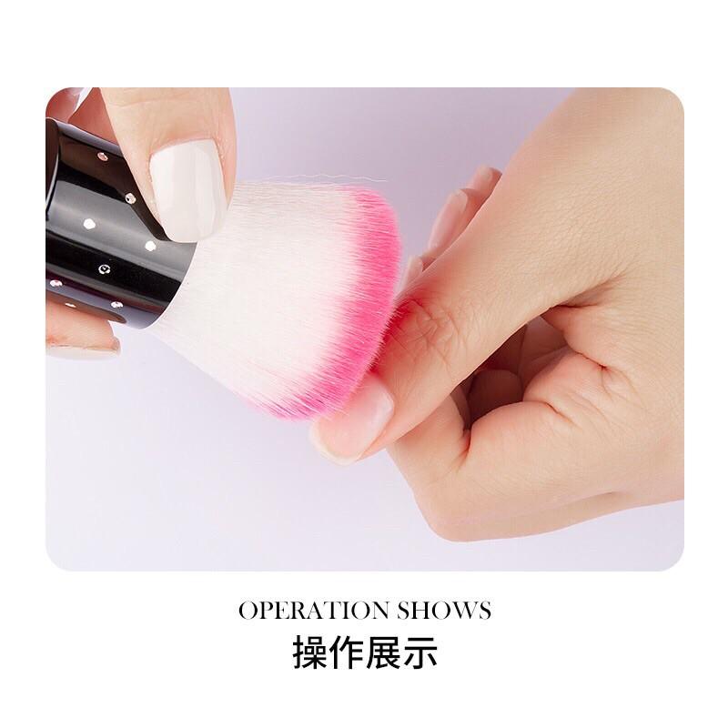 美甲粉尖刷粉塵刷蘑菇刷 指尖絨毛清潔刷化妝刷子 打磨護理軟毛刷灰塵刷-細節圖2
