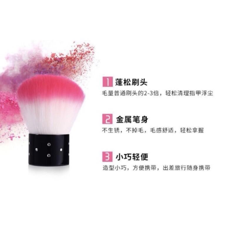 美甲粉尖刷粉塵刷蘑菇刷 指尖絨毛清潔刷化妝刷子 打磨護理軟毛刷灰塵刷-細節圖4