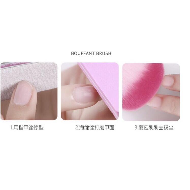 美甲粉尖刷粉塵刷蘑菇刷 指尖絨毛清潔刷化妝刷子 打磨護理軟毛刷灰塵刷-細節圖5