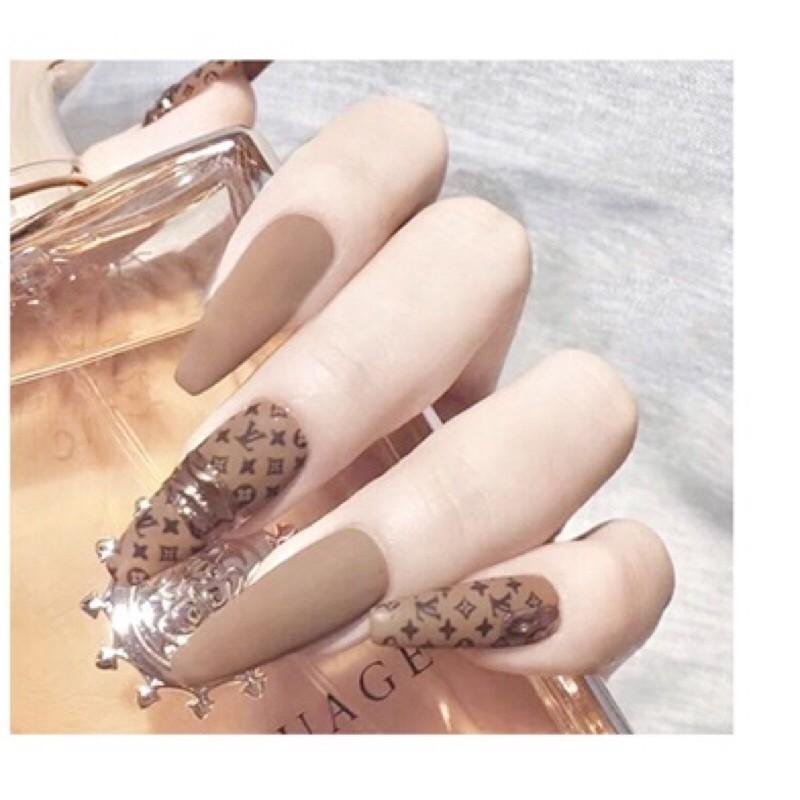 美甲轉印紙大牌LOGO標誌金色星空紙星空膠指甲貼紙-細節圖4