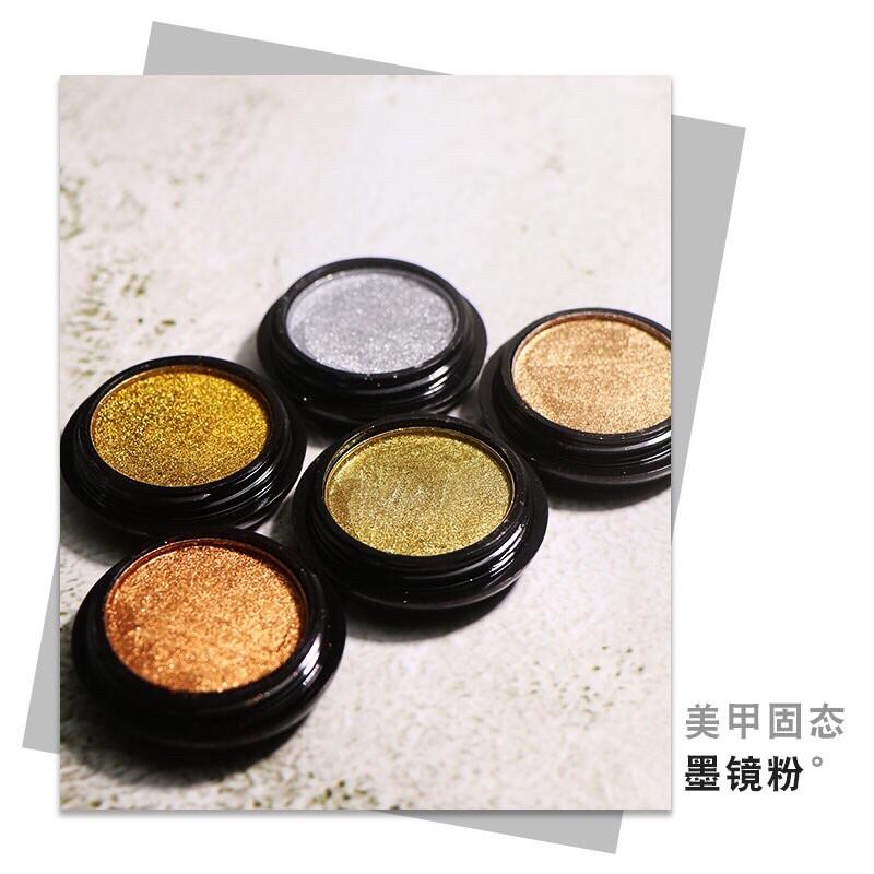 Che gel新款美甲固體魔鏡粉 鏡面粉水波紋 金色銀色香檳色古銅色-細節圖3