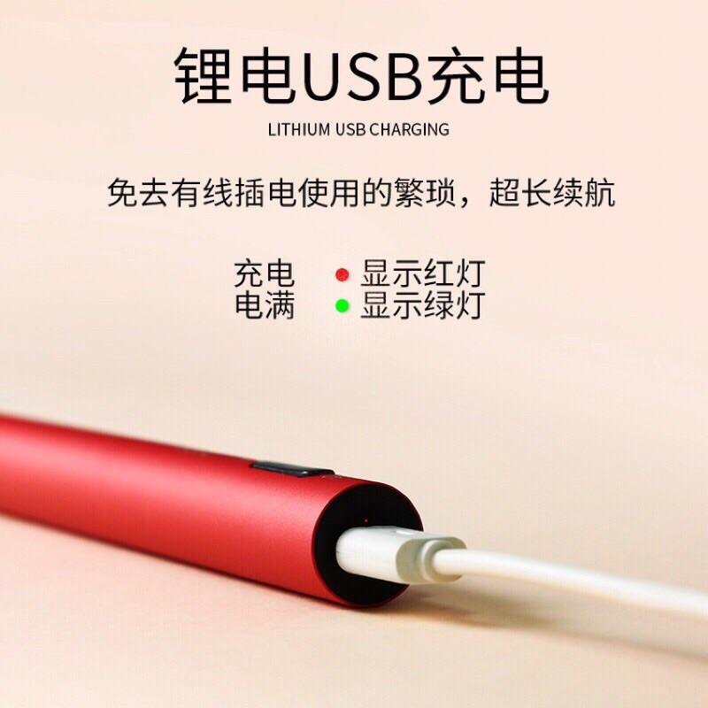新品❣︎美甲S102 USB充電筆式打磨機 LED照明小型迷你美甲磨甲機-細節圖7