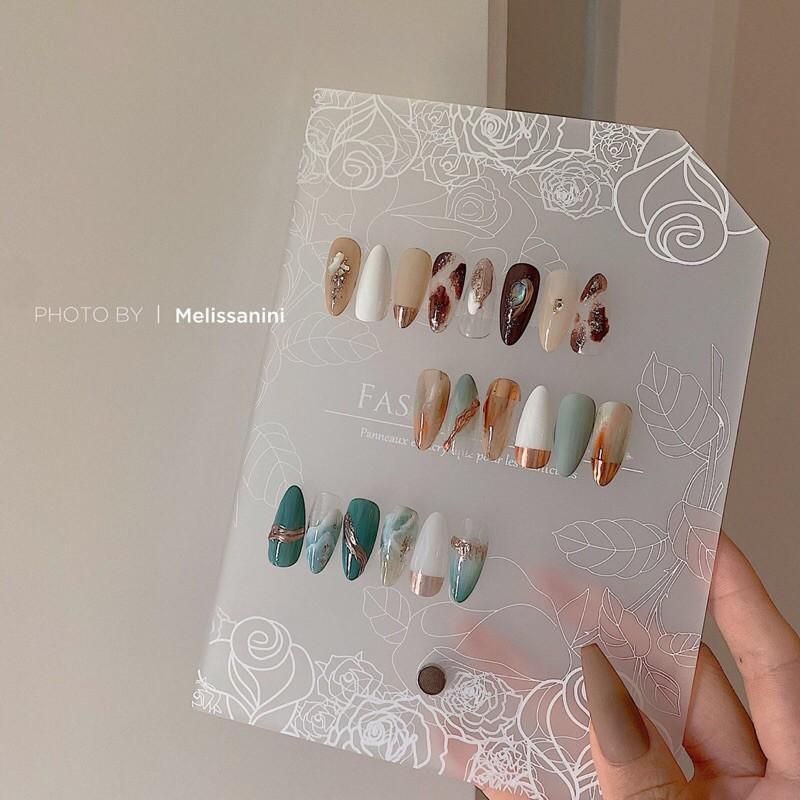 美甲透明磨砂不規則壓克力展示板 拍照道具神奇作品款式展示-細節圖5