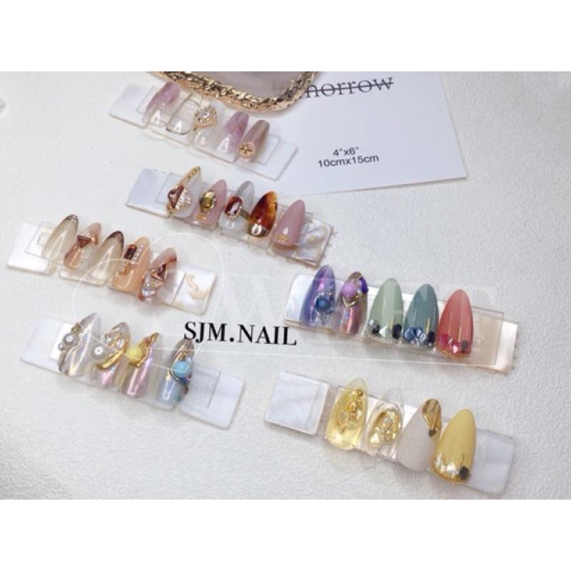 日系美甲展示板 天然貝克馬賽克拍照道具-細節圖4