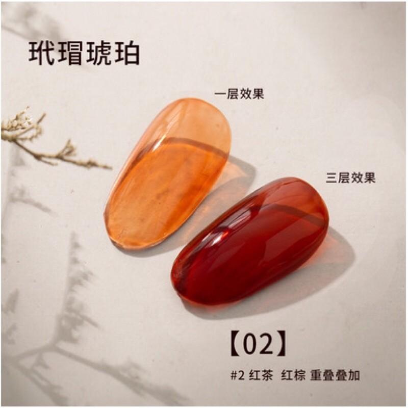 E7UNII玳瑁琥珀美甲膠 2020秋冬新款流行顯白甲油膠-細節圖3