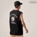 CPMAX 韓版夏威夷風無袖背心 純棉寬鬆背心 圓領上衣 字母 印花 男裝 夏季 無袖背心 男寬鬆背心 【VE36】-規格圖9